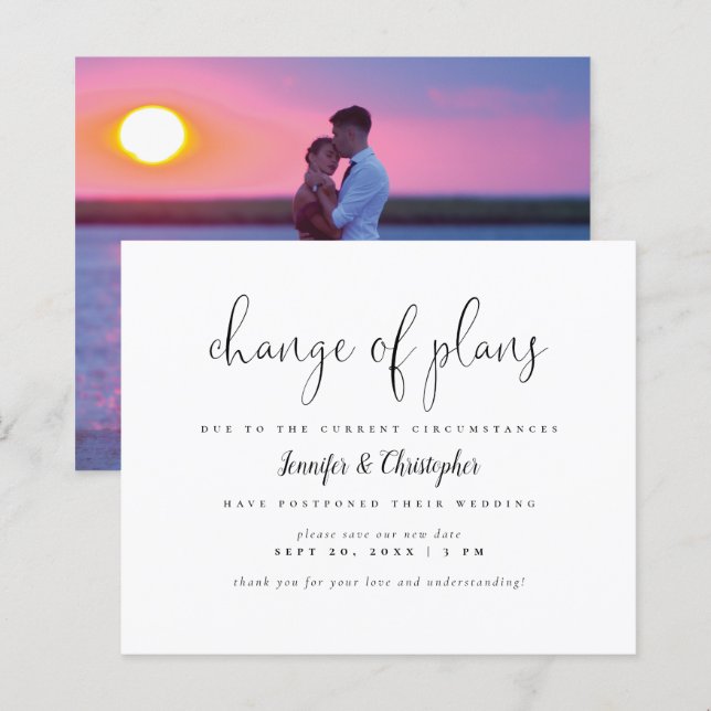 Budget Changement Simple Des Plans Report Mariage (Devant / Derrière)