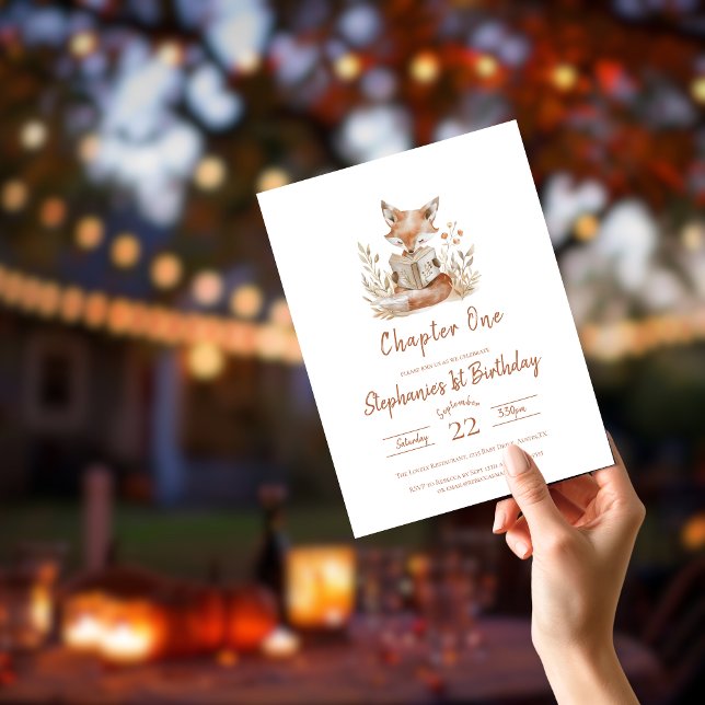 Budget Chapitre Un Fox Lecture Livre 1er Anniversa (Créateur téléchargé)