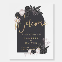 BUDGET Charcoal Gris rose Roses Mariage INVITE