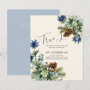 BUDGET Chardon Bleu d'Hiver Eucalyptus Mariage