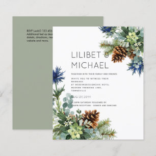 BUDGET Chardon bleu d'hiver Mariage