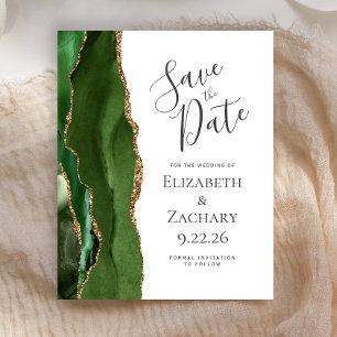 Budget Chasseur Vert Agate Or Save the Date