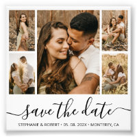 Budget Chic Calligraphie Photo Enregistrer La Date