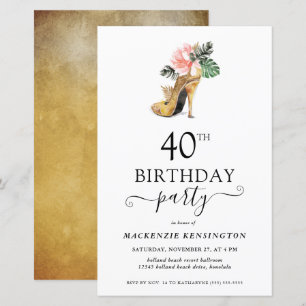 Budget Chic Floral or talons hauts 40e anniversair