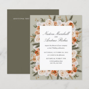Budget Chic orange ivoire Sage vert Mariage
