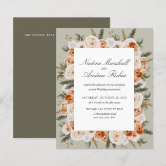 Budget Chic orange ivoire Sage vert Mariage