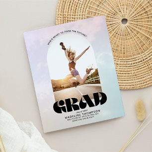 BUDGET Chic Retro Rock Arch Photo Grad Grad Gradua