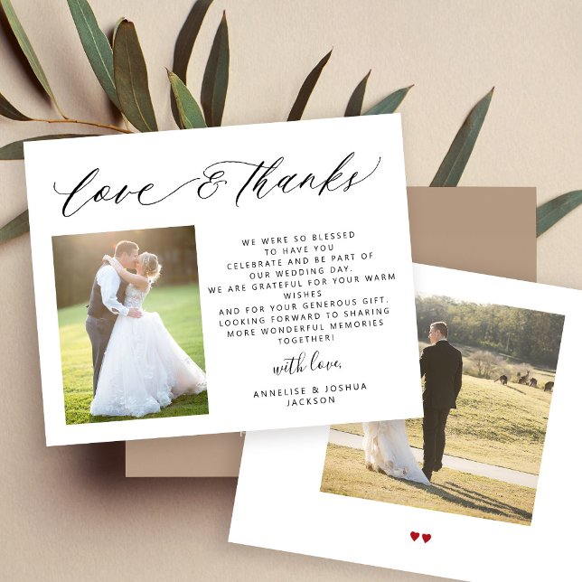 Budget chic scénario 2 photos mariage amour merci (Créateur téléchargé)