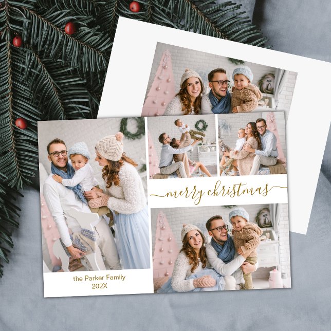 Budget Chic Script 5 Photo Collecte Cartes de Noël (Créateur téléchargé)