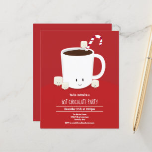 Budget Chocolat Chocolat Noël Invitation
