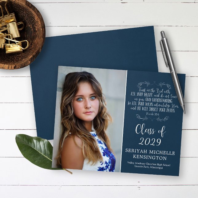 Budget Christian Bible Verse Graduation Photo (Créateur téléchargé)