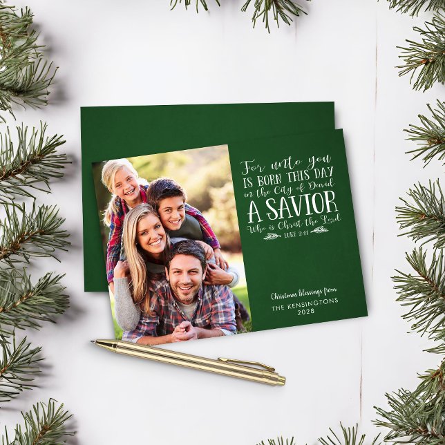 Budget Christian Christmas Verset Holiday Photo (Budget Christian Christmas Verse Holiday Photo Card)