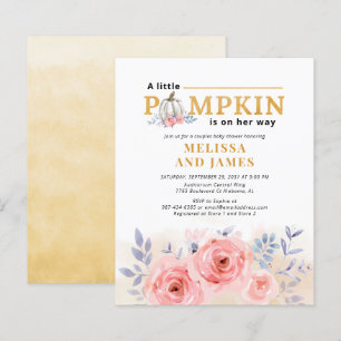 Budget Citrouille Couples Baby shower Floral Lilac