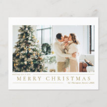 BUDGET Classic Gold Joyeux Noël Photo Collage