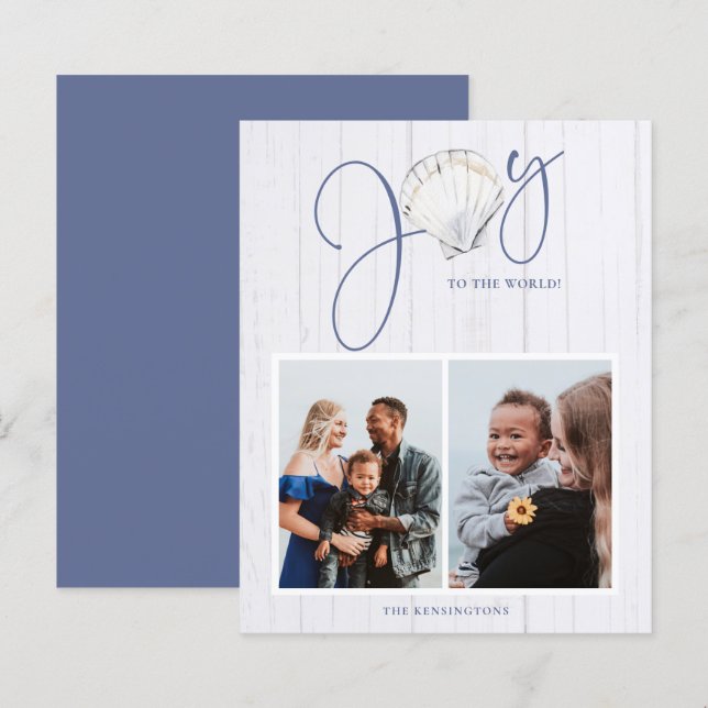 Budget Coastal Noël Joy Seashell Holiday (Devant / Derrière)