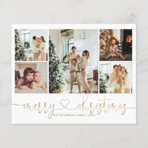 Budget Coeur Script Or Noël 5 Photo Holiday