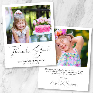 Budget Coeur Script photo Anniversaire Carte de re
