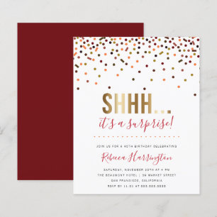 Budget Colorful Confetti C'est une fête surprise