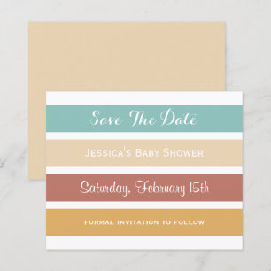 Budget Colorful Pastel Stripes Enregistrer la date