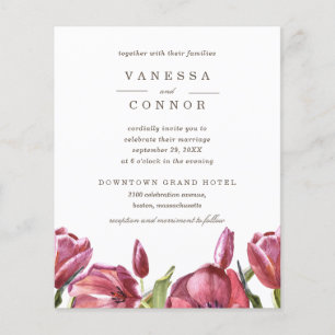 BUDGET Coquelicots Rouges Élégant Mariage Floral B