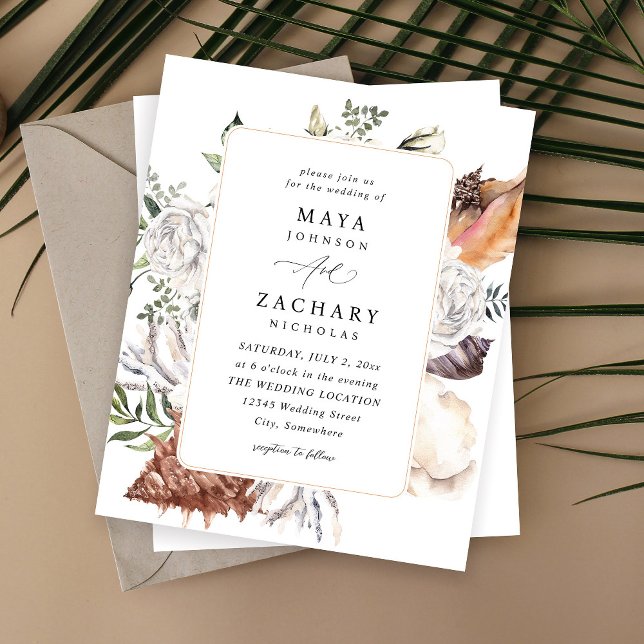 Budget Coquillages et Fleurs Blanches de Mariage (Créateur téléchargé)