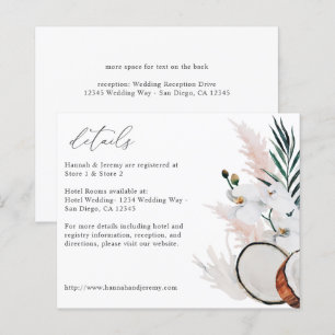 Budget Coral de coco blanc Détails floraux