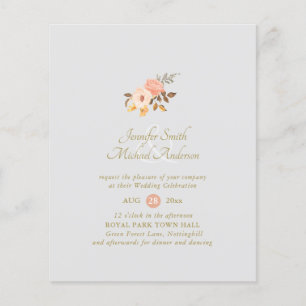 BUDGET Coral Or Floral Bouquet Mariage Fleur
