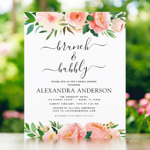 Budget Coral Peach Brunch & Bubbly Fête des mariée