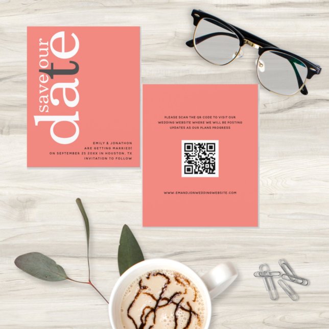 Budget Coral Rose rose QR Code Texte Enregistrer l (Créateur téléchargé)