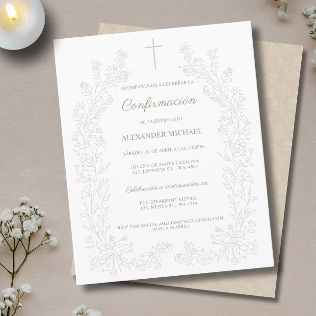  Budget Cross Spanish  Confirmation Confirmacion (Créateur téléchargé)