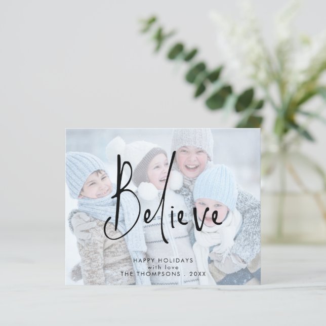 Budget Croyez Script Nom de la photo Année Noël (Debout devant)