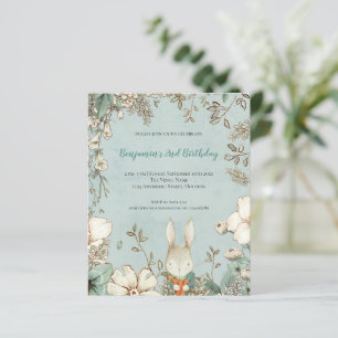 Budget Cute Bunny Foliage 2e anniversaire garçon I