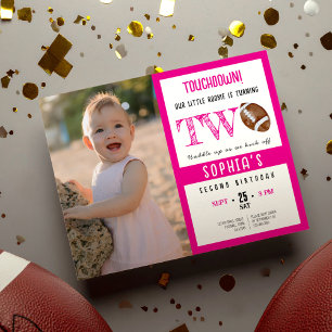 Budget Cute Football Photo Girl 2e anniversaire