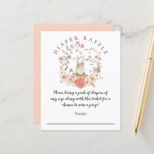 Budget Cute Lapin Déchets Raffle Baby shower fille