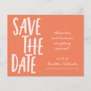 Budget Cute Orange Whimsical Wedding Mariage Enreg