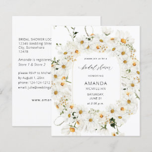 Budget Daisy White Floral Fête des mariées