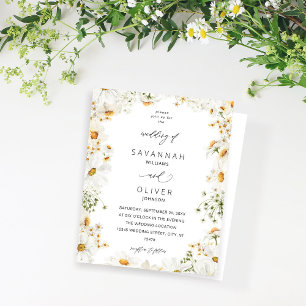 Budget Daisy White Floral Mariage