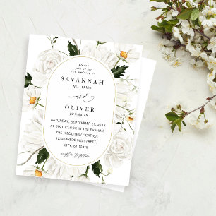 Budget Daisy White Floral Mariage V3