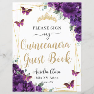 Budget Dark Purple Quince 15 Anniversaire Livre d'