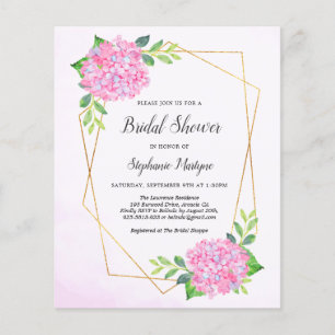 Budget de Fête des mariées géométrique rose Hydran