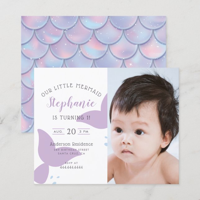 Budget De La Fête D'Anniversaire De La Sirène De M (Devant / Derrière)