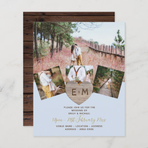 BUDGET DE LA PHOTO COLLAGE EN Bois Rustique