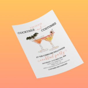 Budget de la soirée de Halloween "Cocktails et Cos