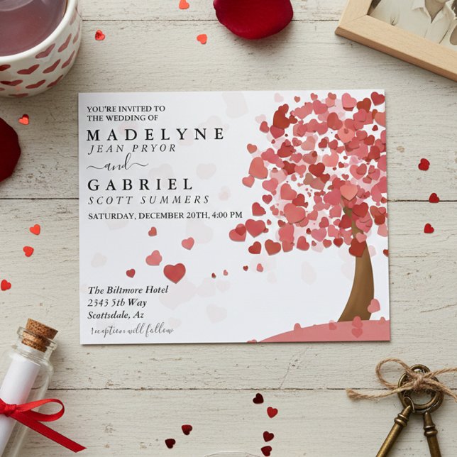 Budget de l'arbre de cœur de mariage de la Saint-V (Créateur téléchargé)