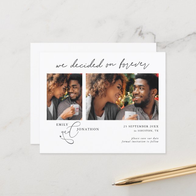 Budget Décidé sur Forever 2 photos Enregistrer la  (Devant/Arrière en situation)