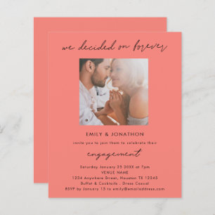 Budget Décidé Sur Forever Photo Fiançailles Coral