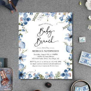 Budget Delicy Fleurs sauvages Baby Brunch Invitati