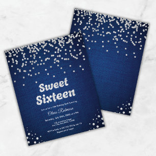Budget Denim Sweet sixteen 16e anniversaire Invita