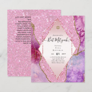 BUDGET DES Invitations BAT MITZVAH DE PARTIES SCIN