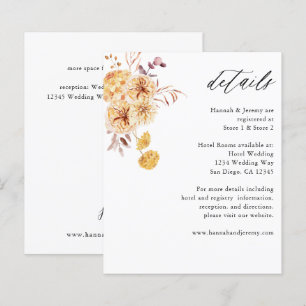 Budget : détails bohèmes floraux jaune doré